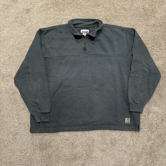 Vintage Carhartt Men’s XL Gray 1/4 Zip Sweatshirt