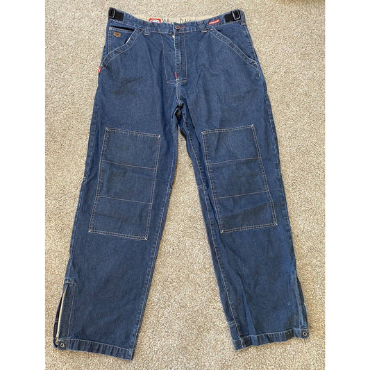 Vintage Marc Ecko Unltd Double Knee Workshop Pants Jeans 38x31 Skater Grunge