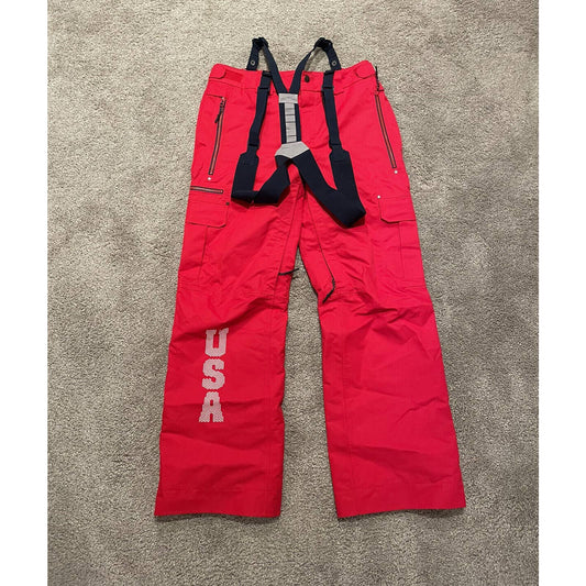 RARE THE NORTH FACE USA SKI TEAM RED SKI/ SNOW PANTS MEN’S SIZE MEDIUM VINTAGE